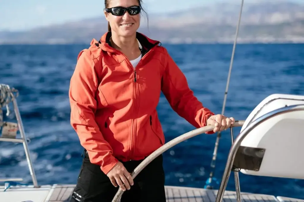 Attractive strong woman sailing with her boat 2025 03 13 02 21 30 utc groot